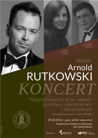 Koncert tenora Arnolda Rutkowskiego w MDK 