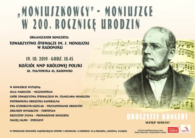Koncert w rocznicę urodzin Stanisława Moniuszki