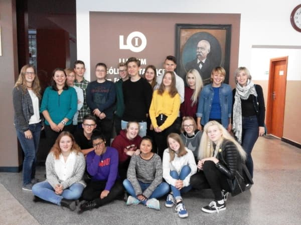 Młodzież z Niemiec w I LO w Radomsku