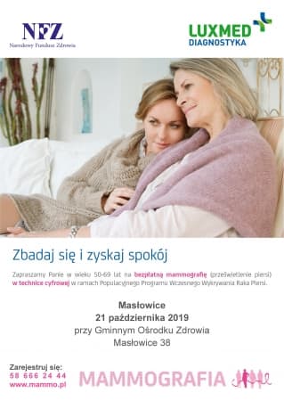  Mobilna pracownia mammograficzna zawita do Masłowic