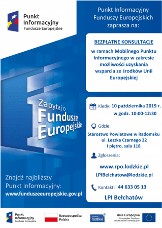 Mobilny Punkt Informacyjny Funduszy Europejskich w Radomsku
