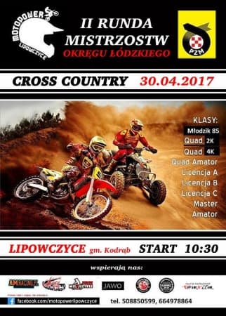 Motocyklowe Cross Country w Lipowczycach