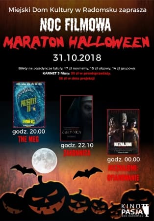 Noc Filmowa w MDK. Maraton Halloween