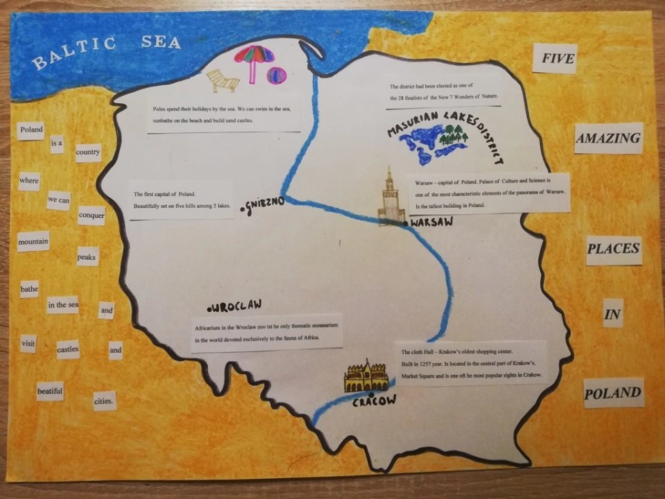 Szkolny konkurs plastyczno-językowy w Woli Blakowej