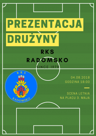 Prezentacja drużyny RKS Radomsko na placu 3 Maja