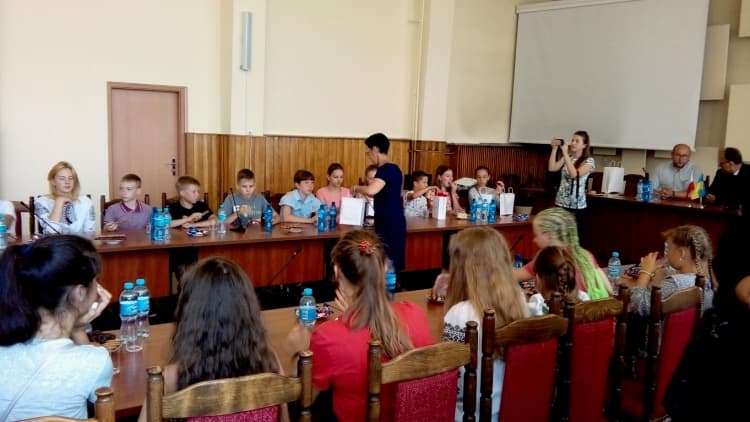 Spotkanie dzieci i młodzieży z Ukrainy z prezydentem Jarosławem Ferencem