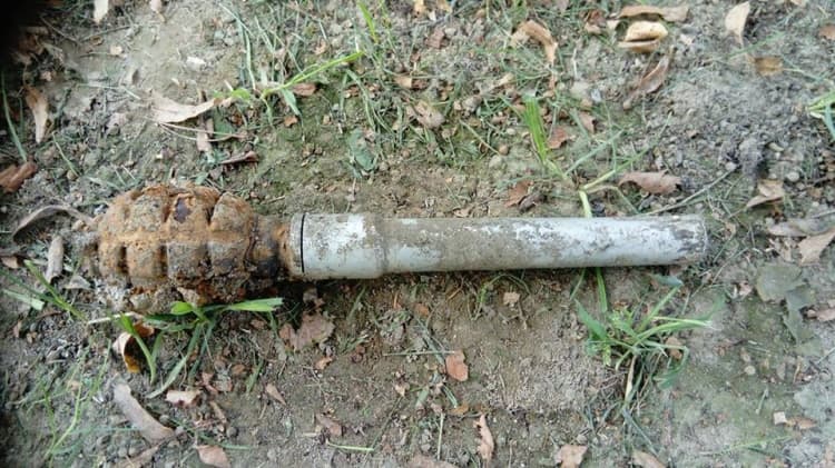 W miejscowości Zalesiczki znaleziono granat