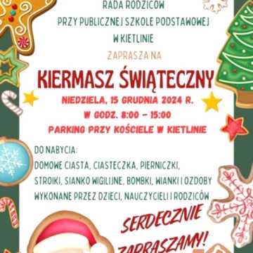 Rada Rodziców PSP w Kietlinie organizuje kiermasz świąteczny