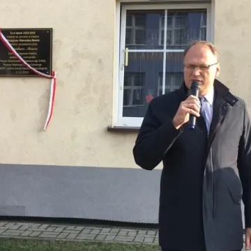 Odsłonięcie tablicy Stanisława Niemca