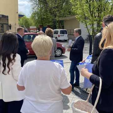 Hanna Zdanowska apeluje o oddanie głosu na Łukasza Więcka w wyborach prezydenckich w Radomsku. Trzeba przywrócić do życia centrum miasta