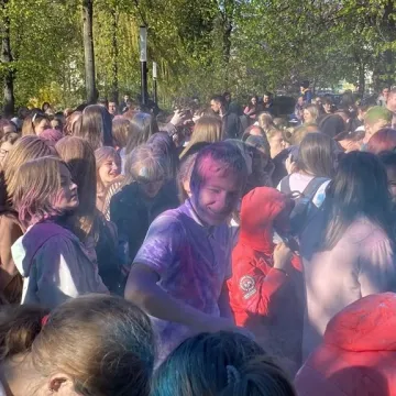 Kolory i bańki mydlane w centrum Radomska