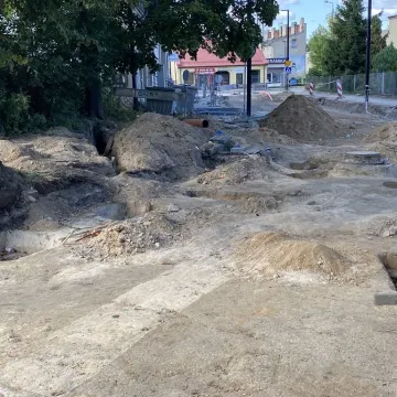 Przebudowa ulicy Fabianiego w Radomsku idzie zgodnie z planem