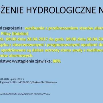 Stan rzek w powiecie coraz wyższy