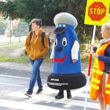 Przypominali, jak bezpiecznie dotrzeć do szkoły