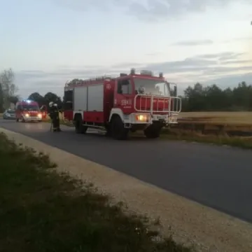 Pożar ścierniska w Wólce Pytowskiej