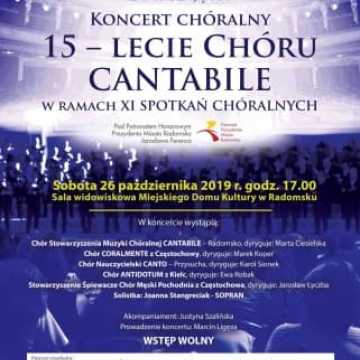 Koncert chóralny 15-lecie Chóru Cantabile