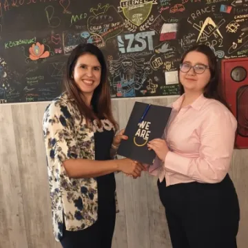 Zakończenie stażu uczniów ZSE z certyfikatami