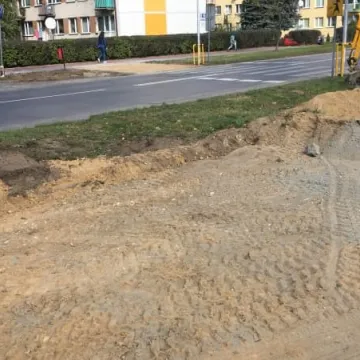 Ulica Leszka Czarnego w przebudowie