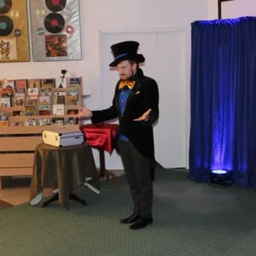 Czary w bibliotece - Alkladiass zadziwił publiczność