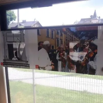 Pociąg Papieski na stacji w Radomsku 