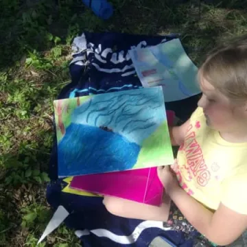 Plener malarski młodych artystów z Przedborza