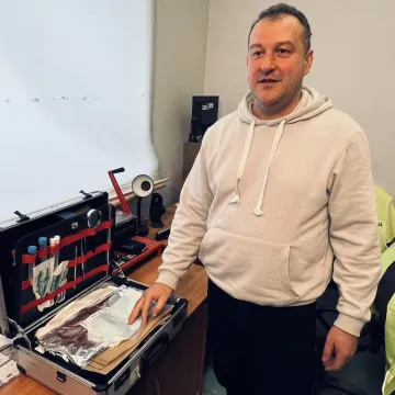 Uczniowie „mechanika” z wizytą w KPP w Radomsku