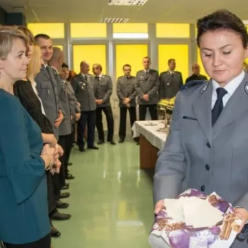 Spotkanie opłatkowe w komendzie policji