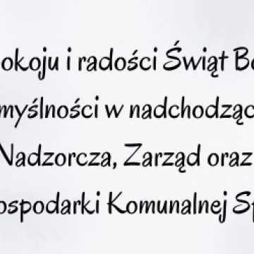 Życzenia z okazji Świąt Bożego Narodzenia