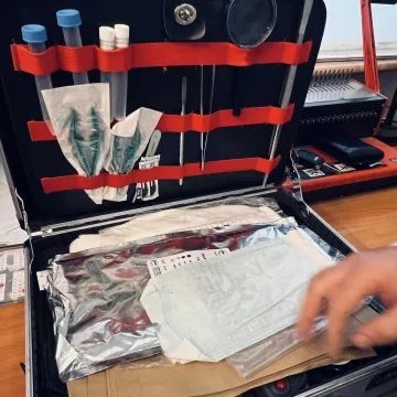 Uczniowie „mechanika” z wizytą w KPP w Radomsku