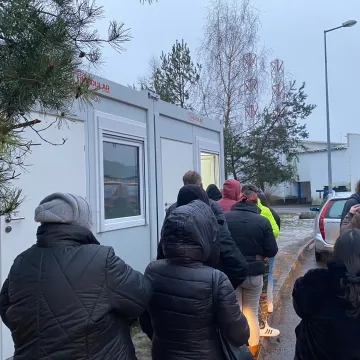 Potężne kolejki do punktu wymazowego w Radomsku