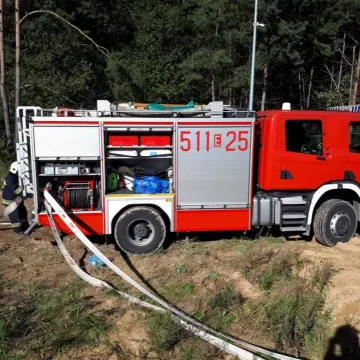 Strażacy z powiatu radomszczańskiego ćwiczyli w Ruszczynie