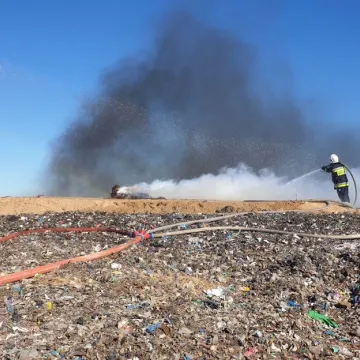 Strażacy z powiatu radomszczańskiego ćwiczyli w Ruszczynie