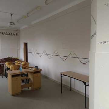 Uczniowie z radomszczańskiego „elektryka” odnowili salę języka polskiego