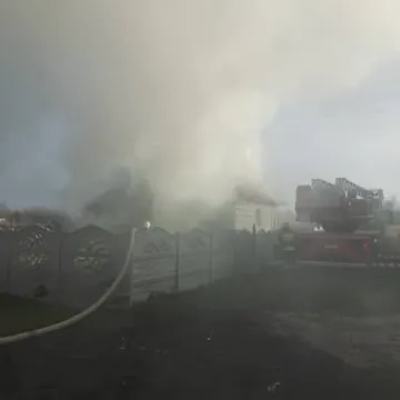 Pożar domu w Białej Górze