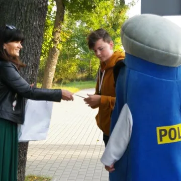 Przypominali, jak bezpiecznie dotrzeć do szkoły