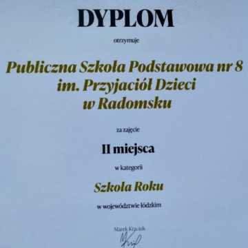 PSP nr 8 w Radomsku Szkołą Roku w Powiecie Radomszczańskim