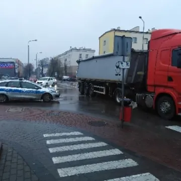 Nieuważny kierowca scanii 