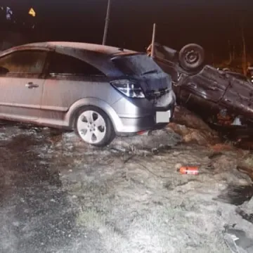 Zderzenie na Borkach. Zapaliły się samochody 