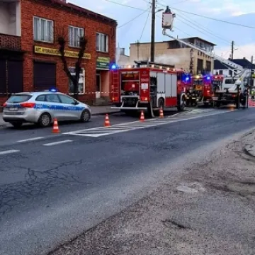 W Przedborzu palił się salon gier