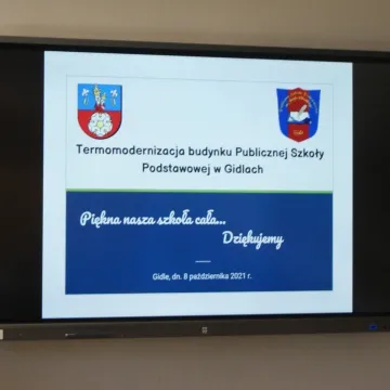 Szkoła w Gidlach przeszła termomodernizację