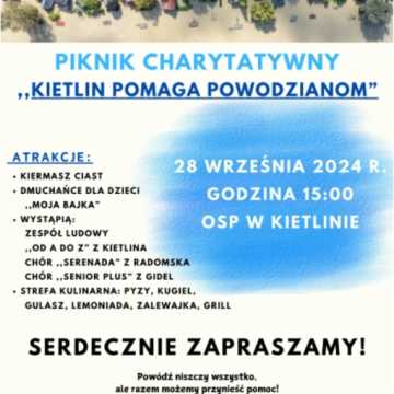 „Kietlin pomaga powodzianom”. Charytatywny piknik już w sobotę