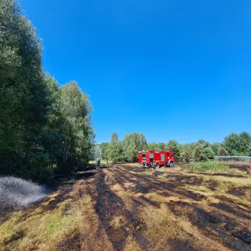 Piątkowe pożary. Płonął m.in. kombajn zbożowy
