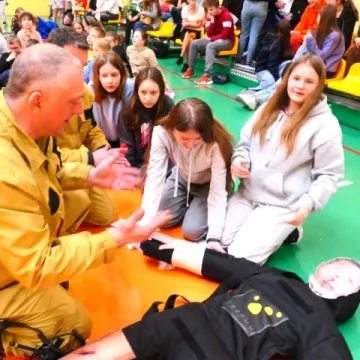 PSP Strzałków: Dzień wiosny z udziałem strażaków