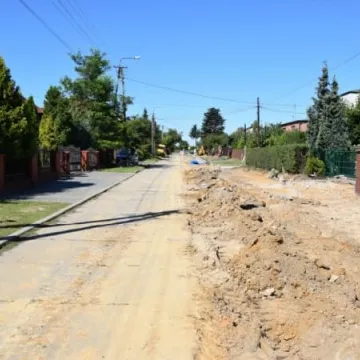 Ulica Dobra w przebudowie