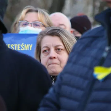 Radomsko: Wiec solidarności z Ukrainą