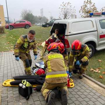 Ewakuacja apteki w radomszczańskim szpitalu