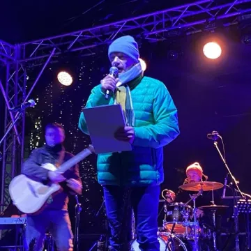 Halina Mlynkova na Jarmarku Bożonarodzeniowym w Radomsku