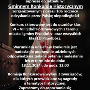 Gminny Konkurs Historyczny z nagrodami