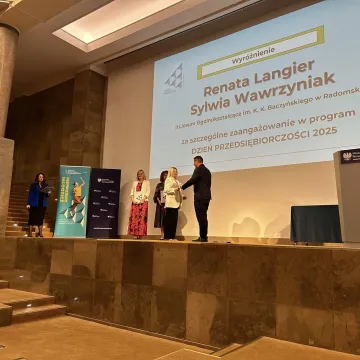 II LO, ZSE i Urząd Skarbowy z Radomska docenieni na gali w MRiT