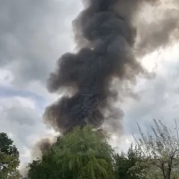 Wielki pożar sklepu Lidl na ul. Jagiellońskiej